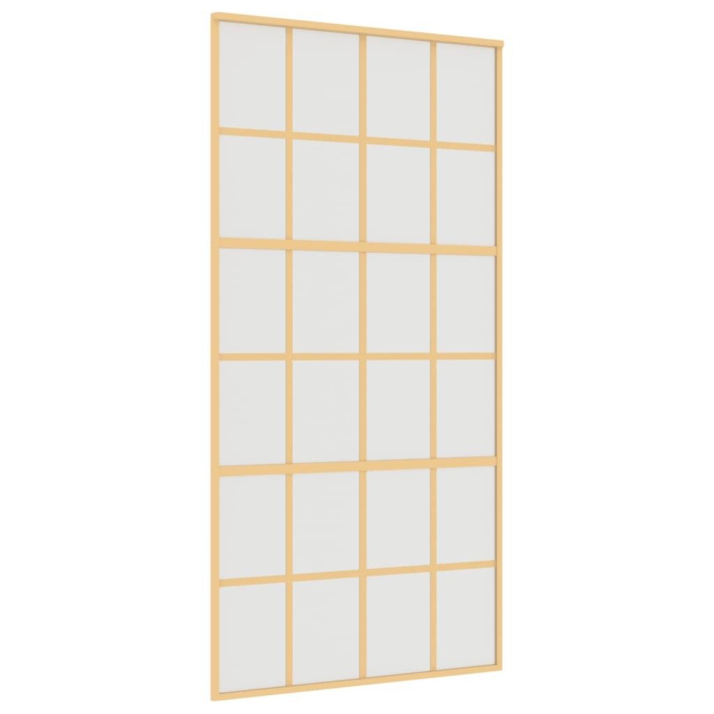 Schiebetür Golden 102,5x205 cm Matt ESG-Glas und Aluminium