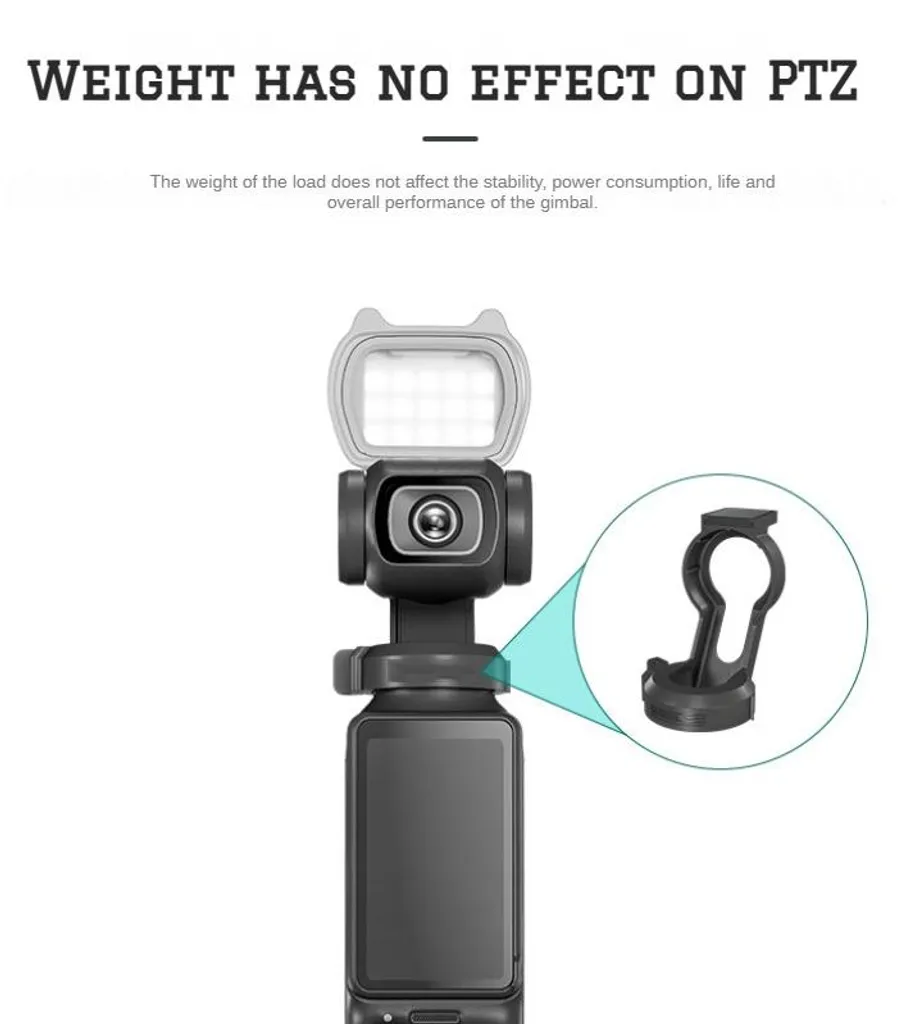 Éclairage Magnétique 360° pour Osmo Pocket 3 - LED Multi-Modes Compact