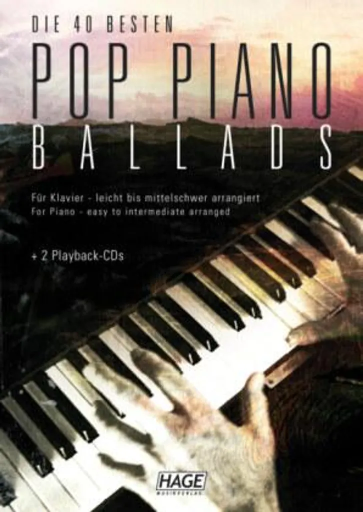 Pop Piano Ballads - 40 Partitions Piano avec Accords et Mélodies Pop
