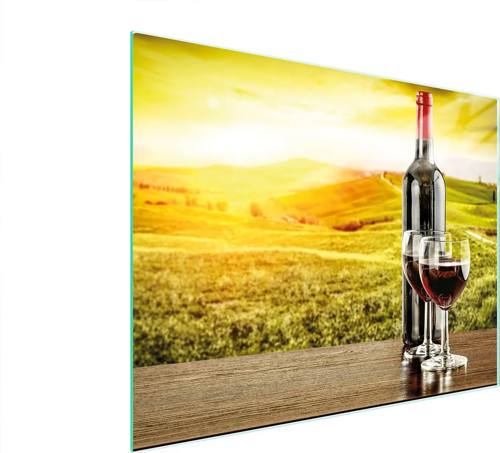 Copripiano in Vetro Temperato 52x40 Vino - Protezione Top Cucina