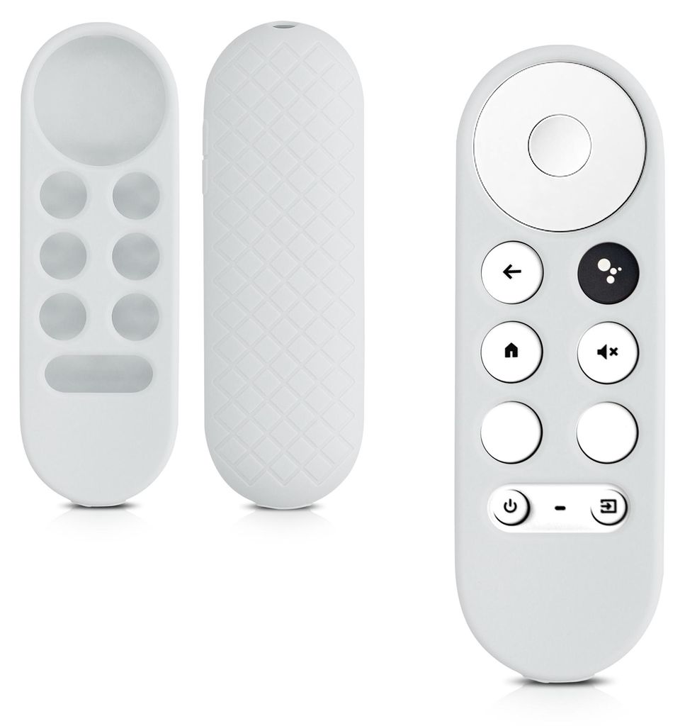 kwmobile Hülle Fernbedienung kompatibel mit Google Chromecast 2020 4K / Chromecast 2022 HD Hülle - Silikon Case für TV Zubehör in Grau