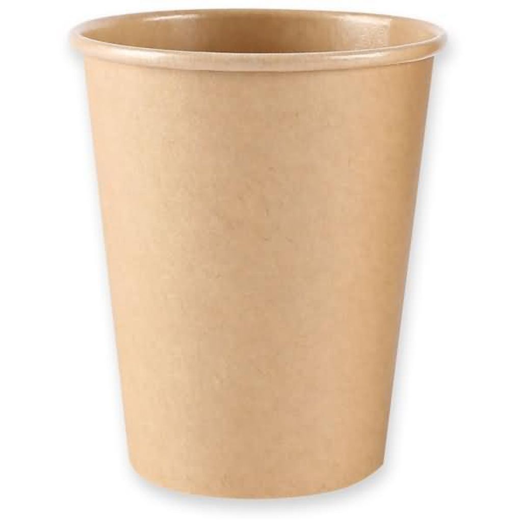 Kaffeebecher  Kraftpapier 200ml DM 80mm Pappe braun VE=50 Produktbild 