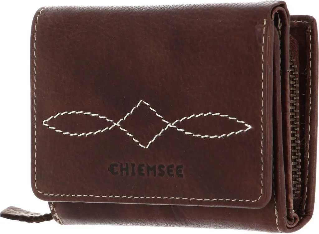 CHIEMSEE Pelle portafoglio Leather Wallet Brown marrone