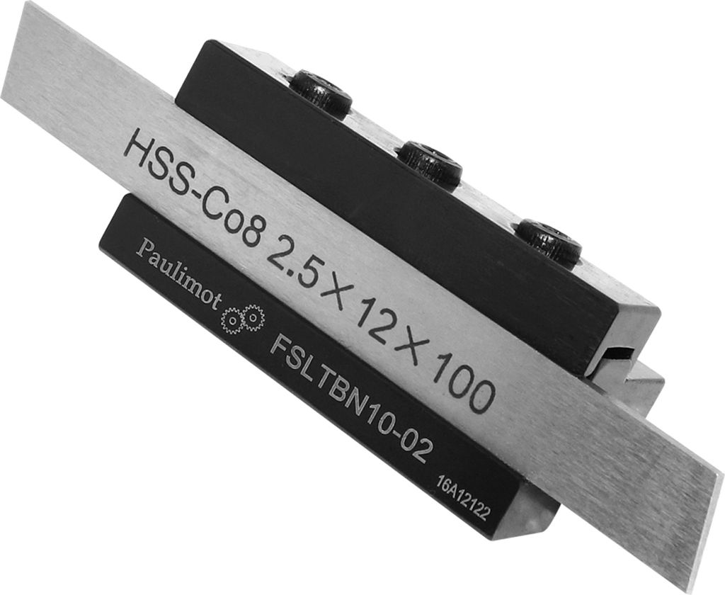 PAULIMOT Abstechstahlhalter, Schafthöhe 10 mm, mit HSS-Messer (8 % Kobalt)