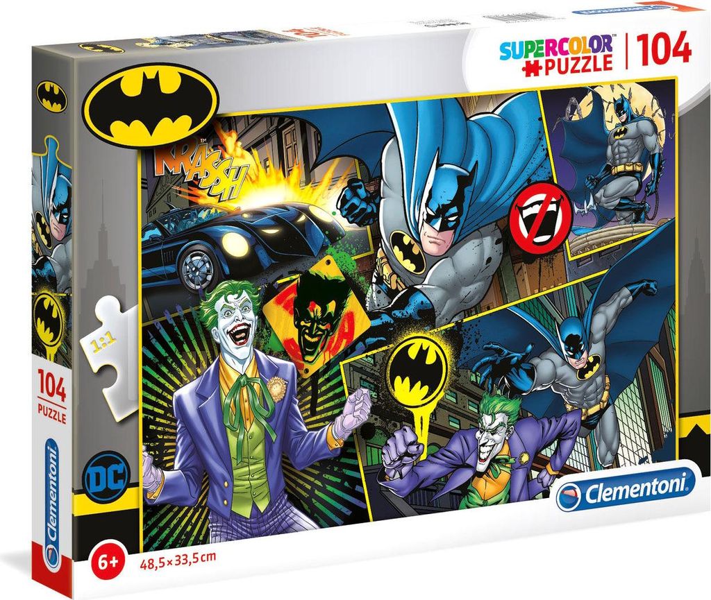 Clementoni Batman, 104 kusov, Televízia / filmy, 6 rok / Obrázok produktu 