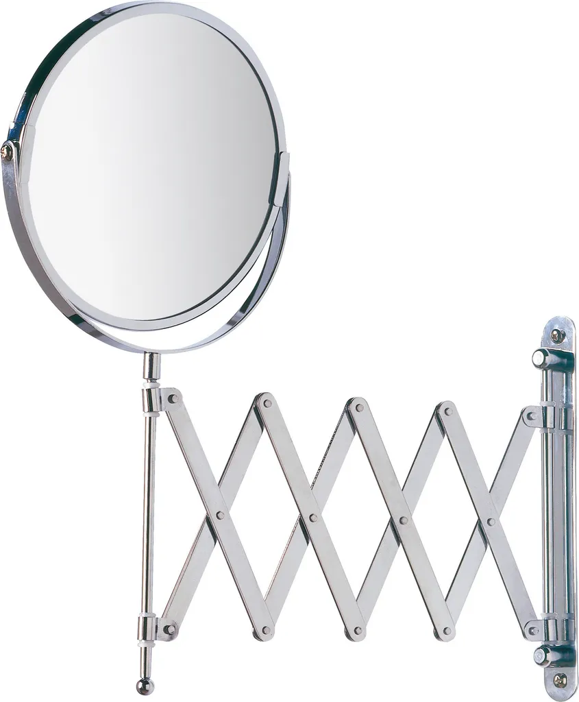 WENKO Specchio Cosmetico Telescopico Parete Ingrandimento 3x Cromo
