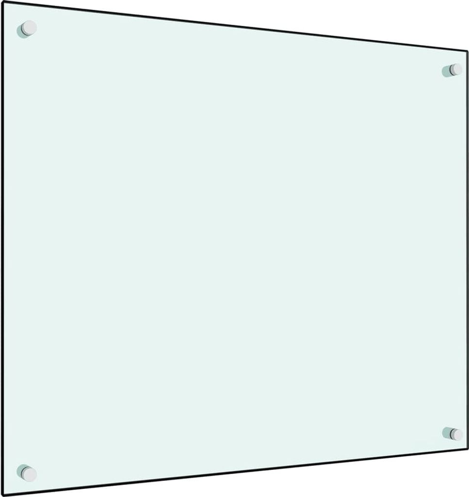 vidaXL Panel kuchenny biały 70 x 60 cm szkło hartowane Zdjęcie produktu 