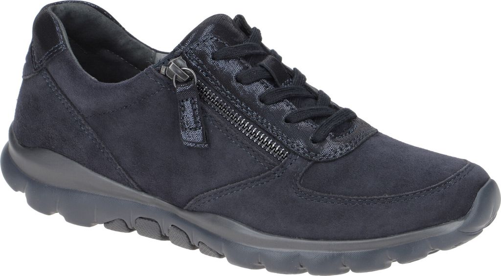 Gabor Damen Low-Top Sneaker, Frauen Halbschuhe,straßenschuhe,Strassenschuhe,Freizeitschuhe,Turnschuhe,Laufschuhe,Business,Pazifik,37.5 EU / 4.5 UK