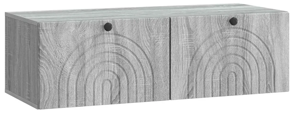 Meuble TV mural vidaXL gris Sonoma 99x41x30 cm pour salon moderne