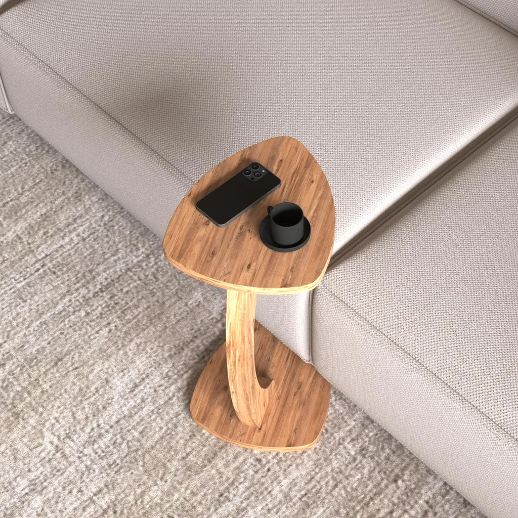 Support ordinateur pour canapé Klinerg table d'appoint mobile bois - 5