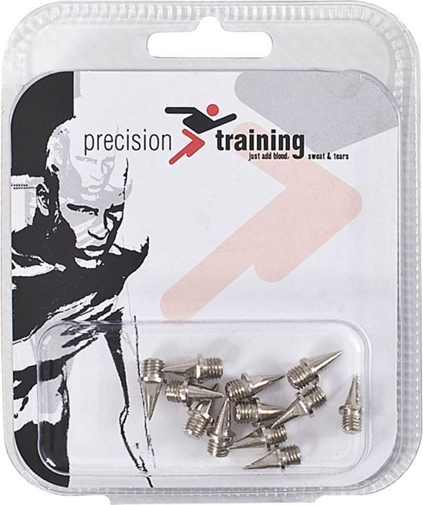 Precision - Leichtathletikschuh-Spikes, Karo 12er-Pack RD734 (9 mm) (Silber)