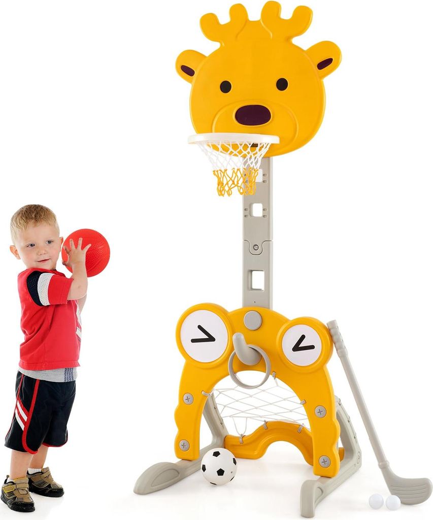 GOPLUS 4 in 1 Kinder Basketballkorb, Basketballständer Produktbild 