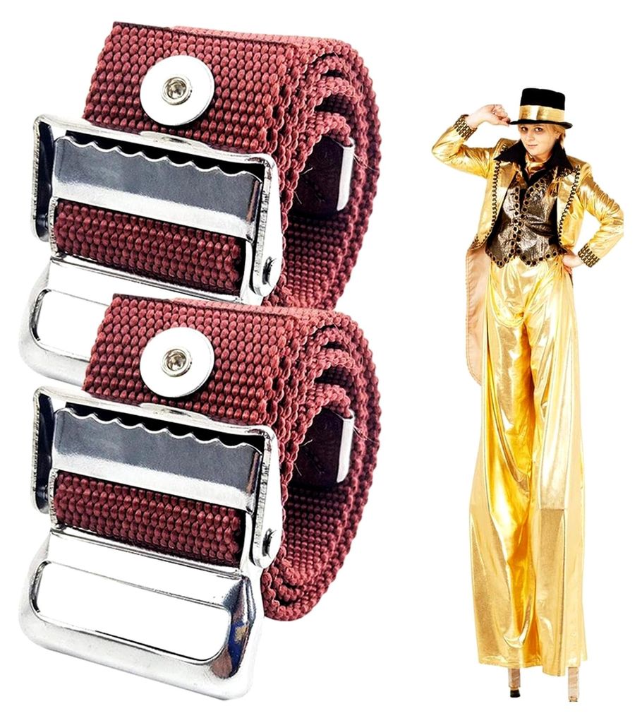 Verstellbare Beingurte – Set aus strapazierfähigem Nylon mit verstärktem Gurt und sicherem Schnallenverschluss | Ersatz für Stelzen, Trockenba...