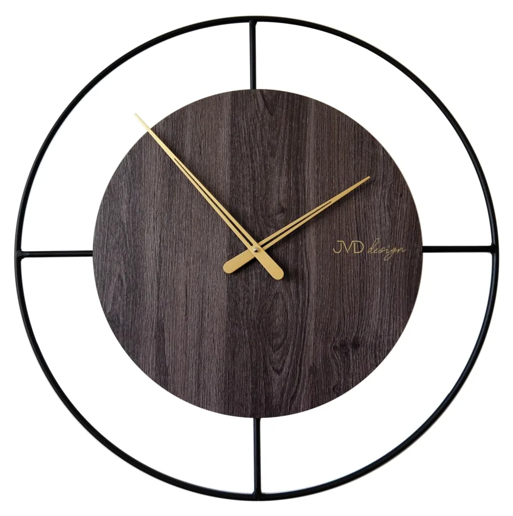 Orologio da Parete JVD HC41 Design Legno e Metallo 60cm | Acquista Ora
