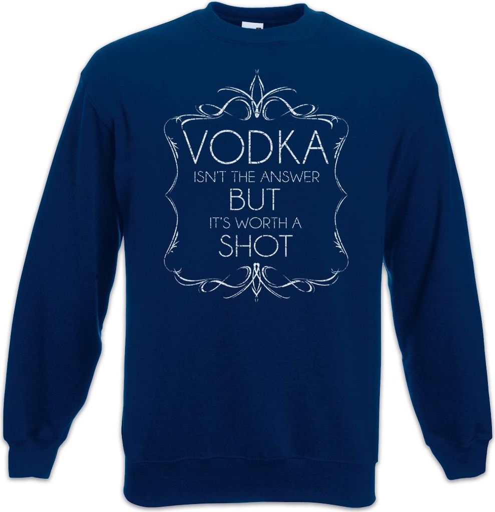 Urban Backwoods Vodka Isn't The Answer, Sweatshirt, Farbe: Navy, Größe: 3XL