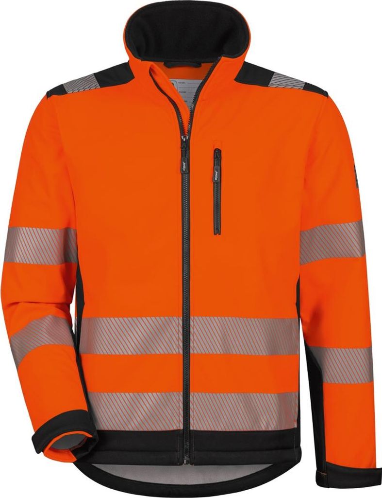 Feldtmann Elysee Warnschutz-Softshelljacke Dylan 22746 Gr. 3XL leuchtorange/schwarz