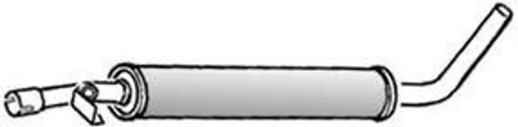 Silencieux central VEGAZ LDS-24 pour LADA Niva 2121 2131 et NIVA II