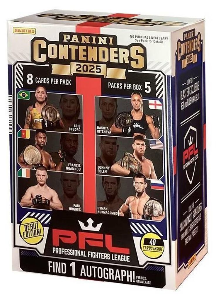 2025 Panini PFL Contenders Fighting Trading Card Blaster Box