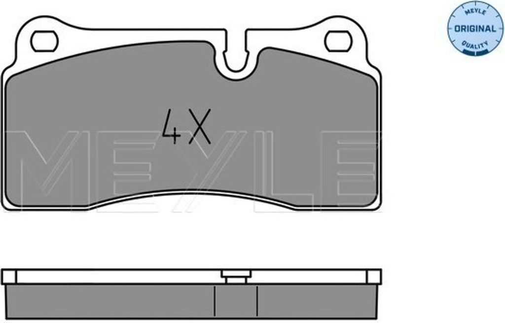 MEYLE 025 242 6118 Bremsbeläge Hinten für AUDI R8 Coupe (422, 423) R8 Spyder (427, 429) R8 Coupe (4S3, 4SP) R8 Spyder (4S9, 4SR)