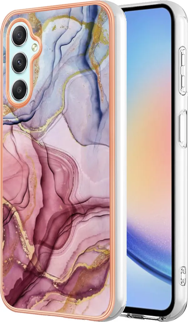 Custodia Samsung Galaxy A24 Silicone Oro Rosa: Bumper TPU Antiurto Pro