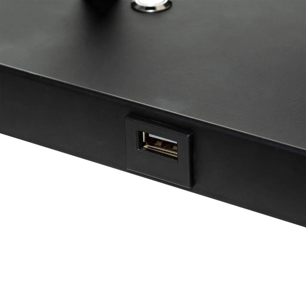 Lampada COLORS LED Portatile Nera USB - 12h di Batteria e Touch - 4