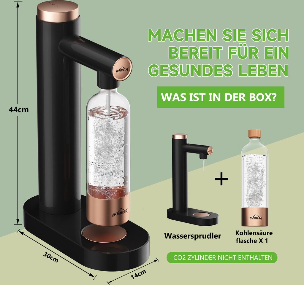 HOMELUX Wassersprudler, Sprudelwasser Maschine Mit 1L Produktbild 6