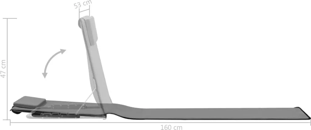 Matelas de Plage Pliable 2 Pièces Gris - Acier Robuste vidaXL - 7