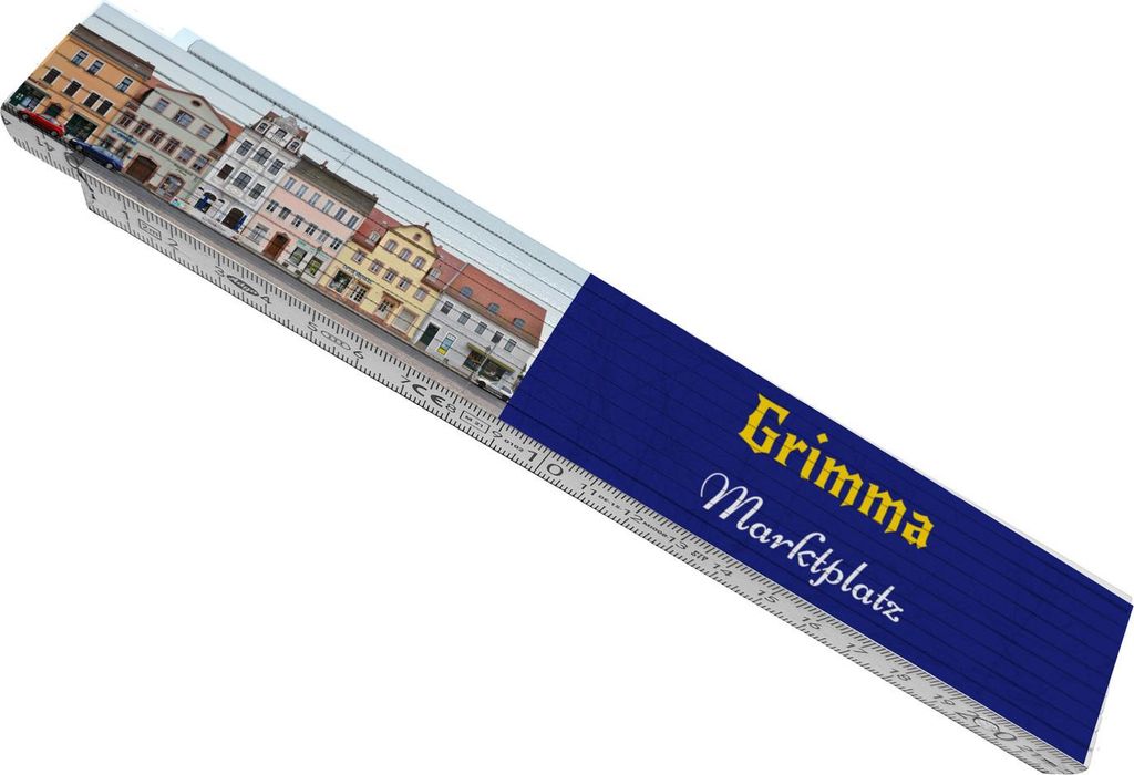 streetline Grimma Marktplatz Meterstab aus Holz