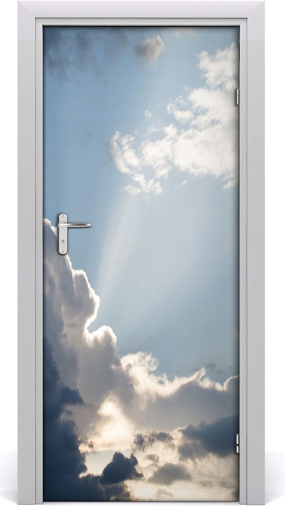 Tulup Türaufkleber 85x205 cm Dekorative Aufkleber Selbstklebend Wasserdichte Tapete Abnehmbar Schlafzimmer Wohnzimmer Wohnkultur - Wolken im Himmel