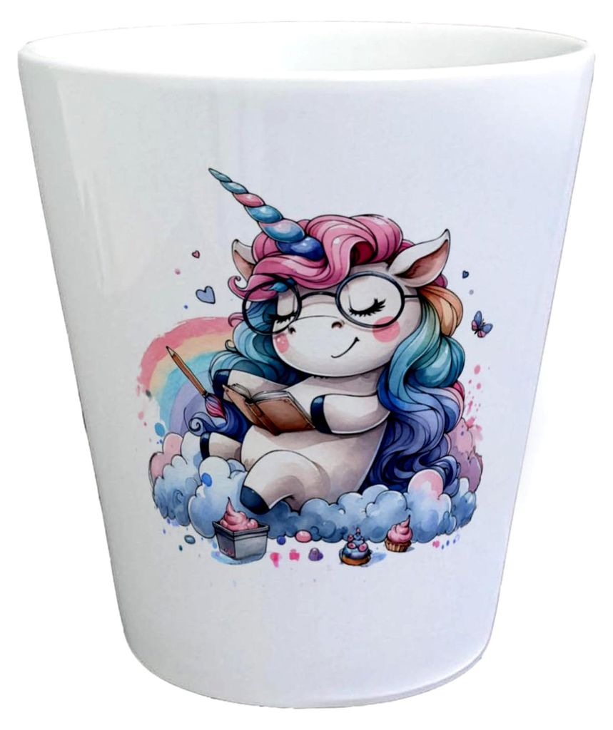Träumendes Einhorn Blumentopf Lustiger Einhorn-Blumentopf für humorvolle Deko komisch fröhlich witzig mythisch fördert Fantasie