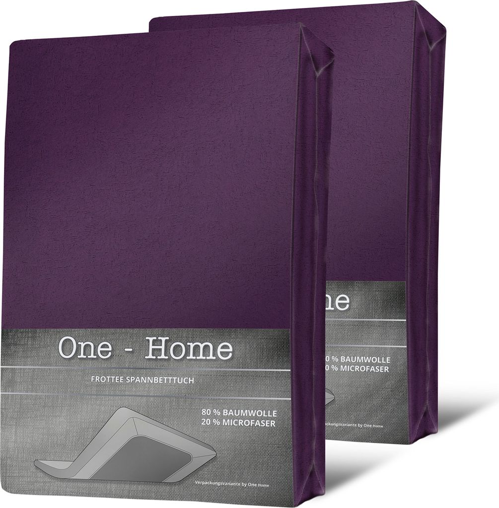 2er Pack Spannbettlaken FROTTEE 180x200 cm - 200x200 cm Produktbild 
