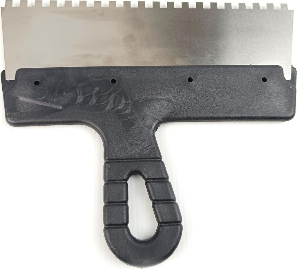 Zahnspachtel 250 mm Kleberspachtel Fliesenleger Spachtel 6 x 6 mm Rostfrei