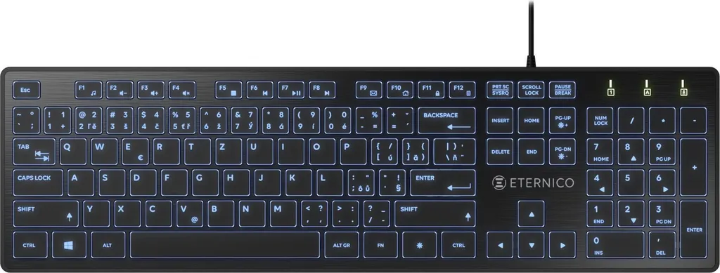 Eternico KD2001L Clavier USB pour Saisie Rapide et Travail Quotidien