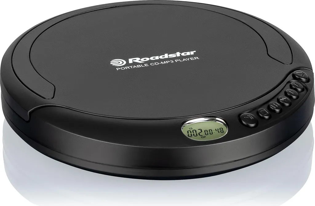 Lecteur CD de Voyage Roadstar PCD-498NMP Noir, Musique MP3 avec Casque