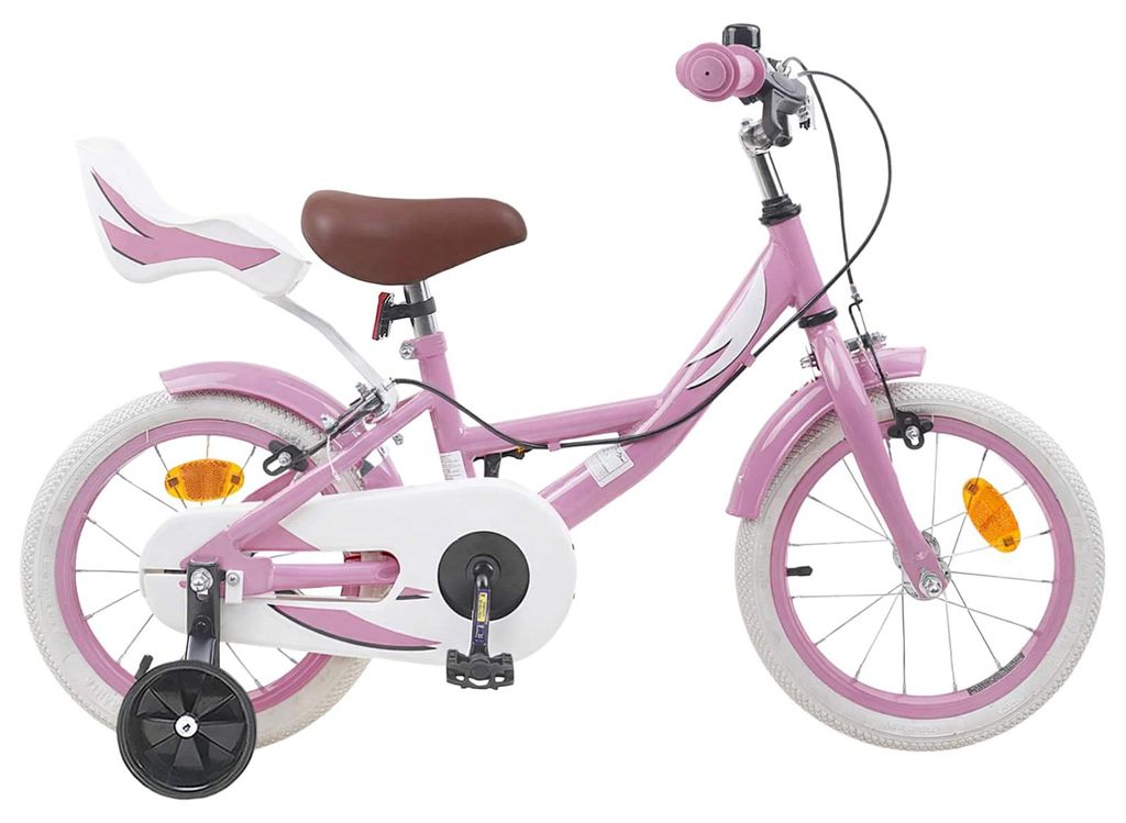 Kinderfahrrad 12 Zoll für 2-4 Jahre alt Hellrosa