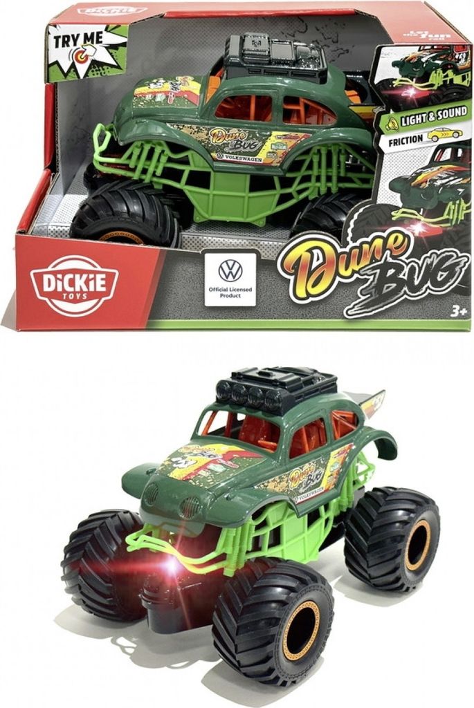 Dickie Spielzeugauto Dune Buggy mit Licht und Sound - VW Lizenz