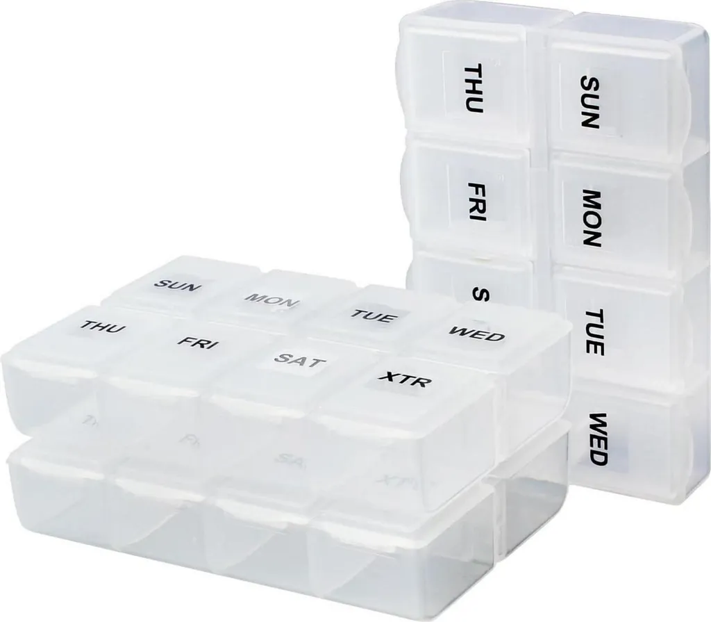 Organizer Settimanale Vitamine 7 Giorni - Custodia Zip Sicurezza