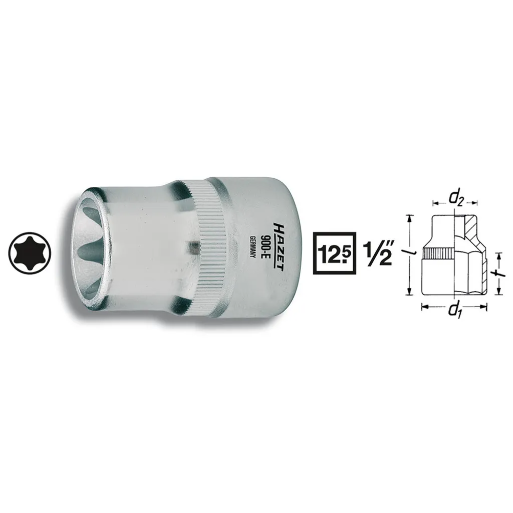 Acquista HAZET 900-E14 | Bussola 1/2 Pollici TORX E14 Originale