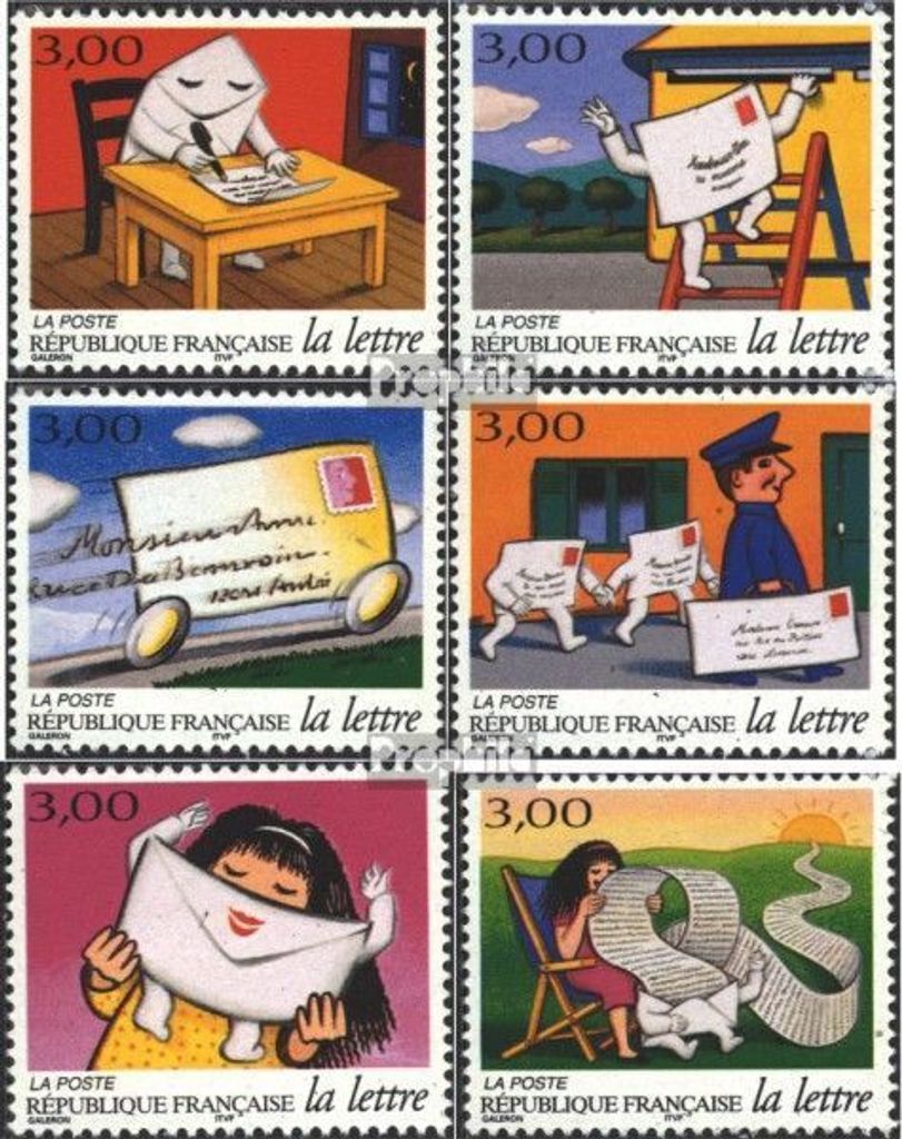 Briefmarken Frankreich 1997 Mi 3203-3208 (kompl.Ausg.) postfrisch Brief