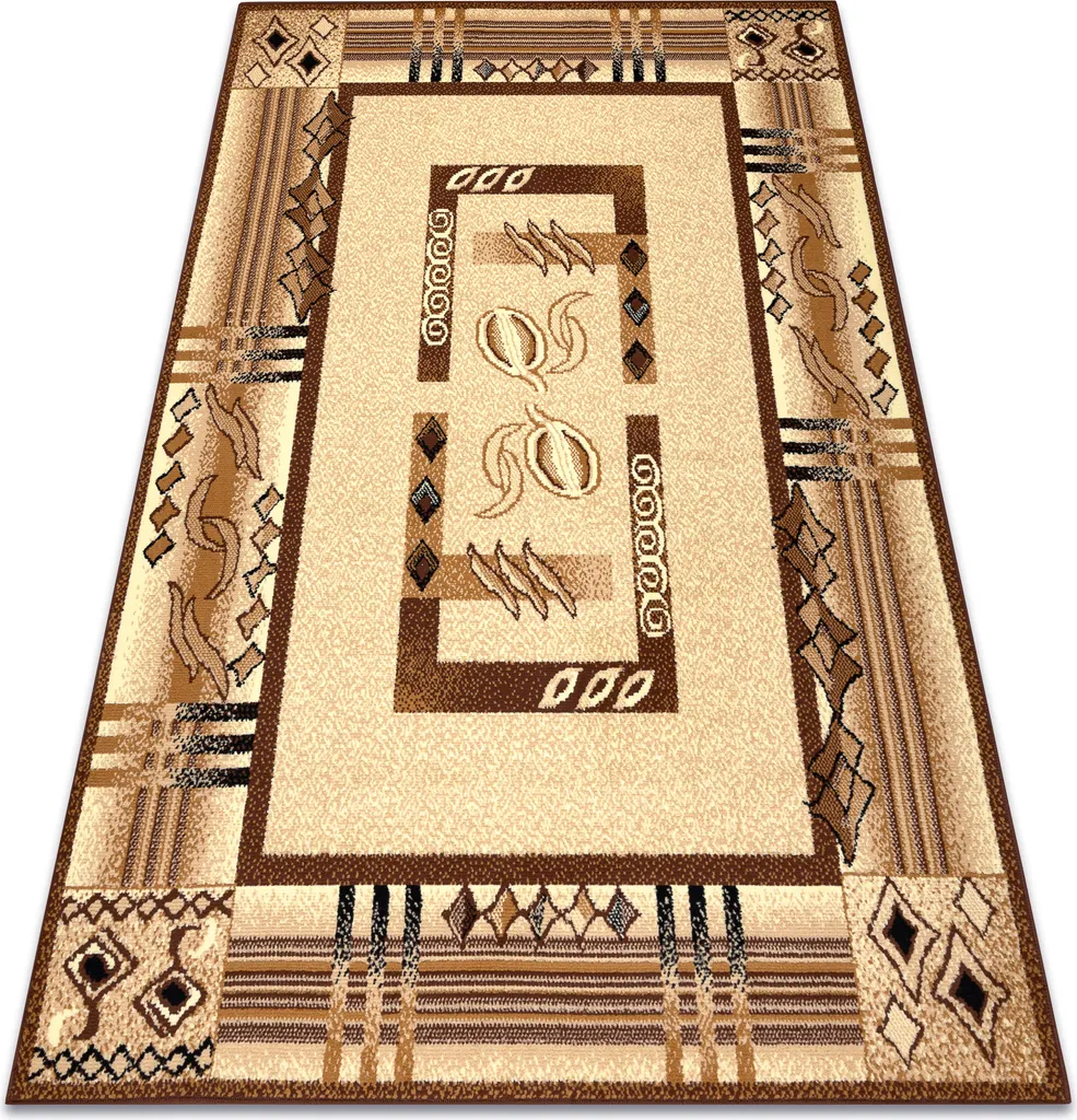 Tapis de Salon Rectangulaire Beige 120x170 cm - Style Classique Morad
