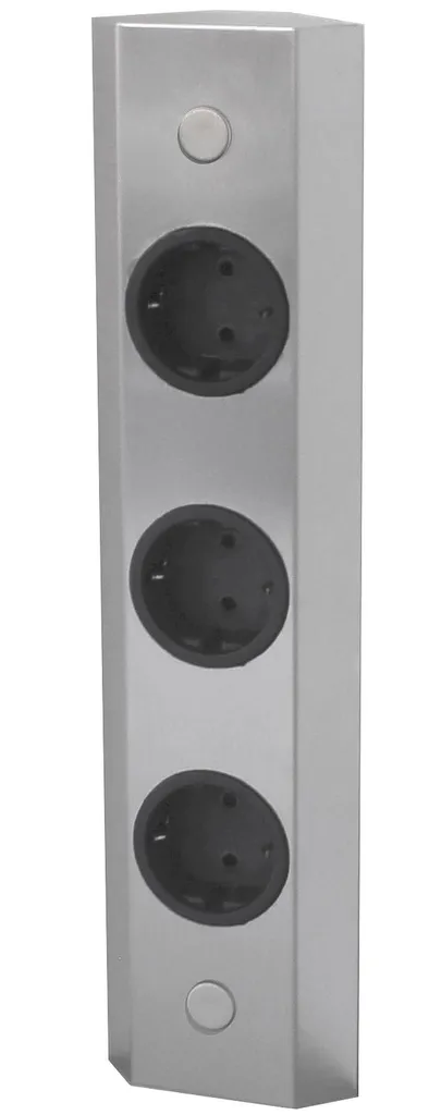 Presa Boda Angolare 3 Posti Acciaio Inox | Efficienza e Sicurezza 16A