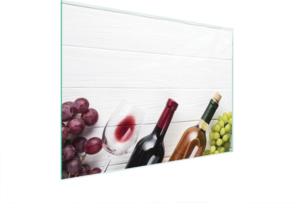 Glasschneidebrett 40x30 Wein