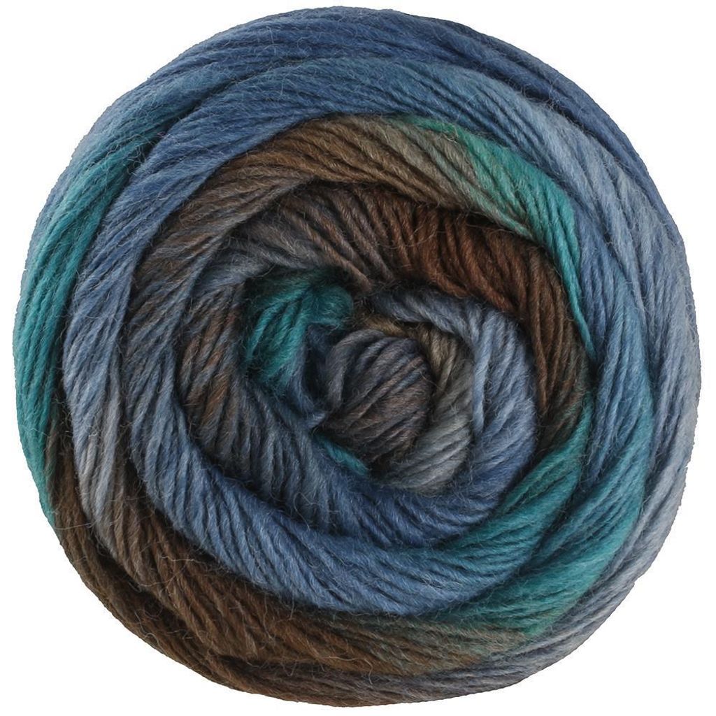 Lana Grossa - Meilenweit 100g Color Mix Multi 8017 petrol Produktbild 
