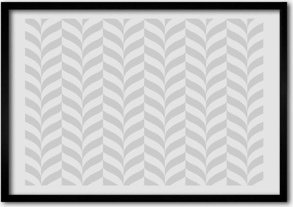 Bild - Bilderrahmen - 100 cm x 70 cm - MDF - Rahmen - Foto - Wandkunst geometrischer Hintergrund