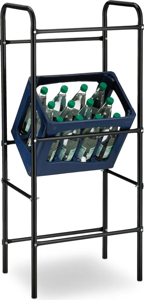 Scaffale Porta Casse Acqua Relaxdays Set 2 - Porta Bibite Salvaspazio