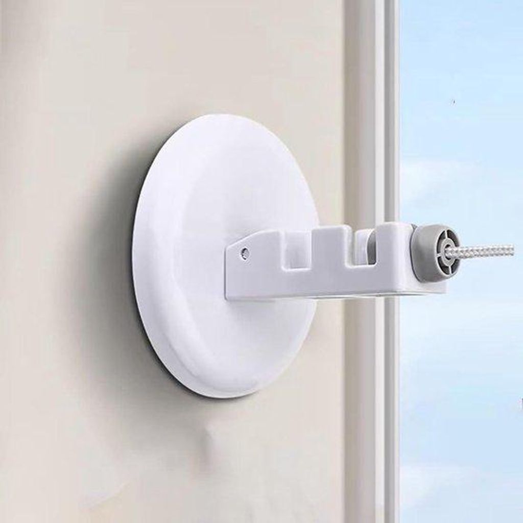 Kompakt Waschleine 5m weiß für Wohnzimmer Bad Balkon