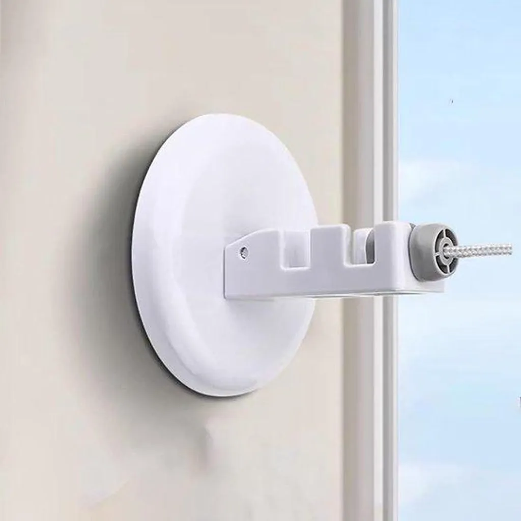 Corde à linge blanche de 5m compacte pour salon et salle de bain