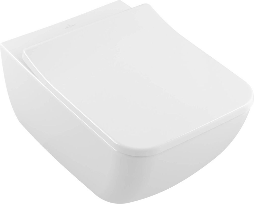Villeroy & Boch Wand-WC VENTICELLO tief, 560 x 375 mm, spülrandlos, DirectFlush weiß 4611R001