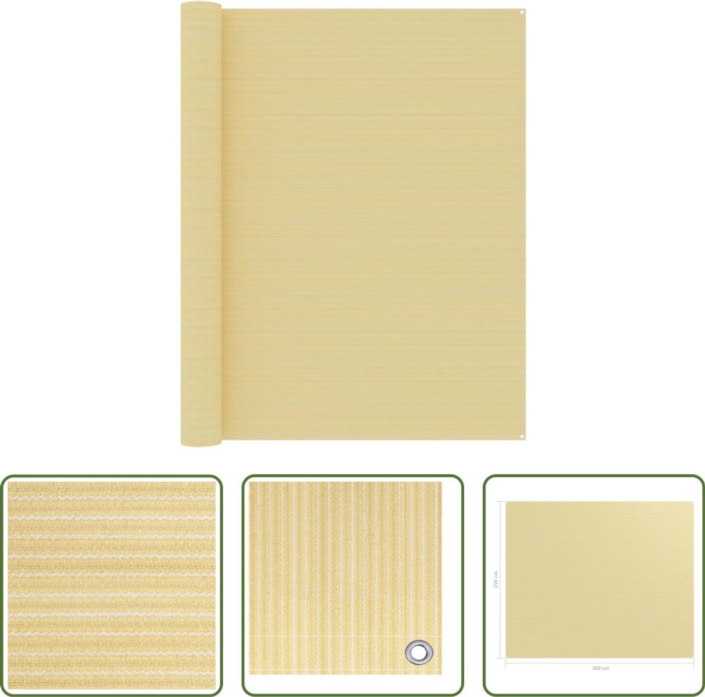 The Living Store Zeltteppich 250x300 cm Beige