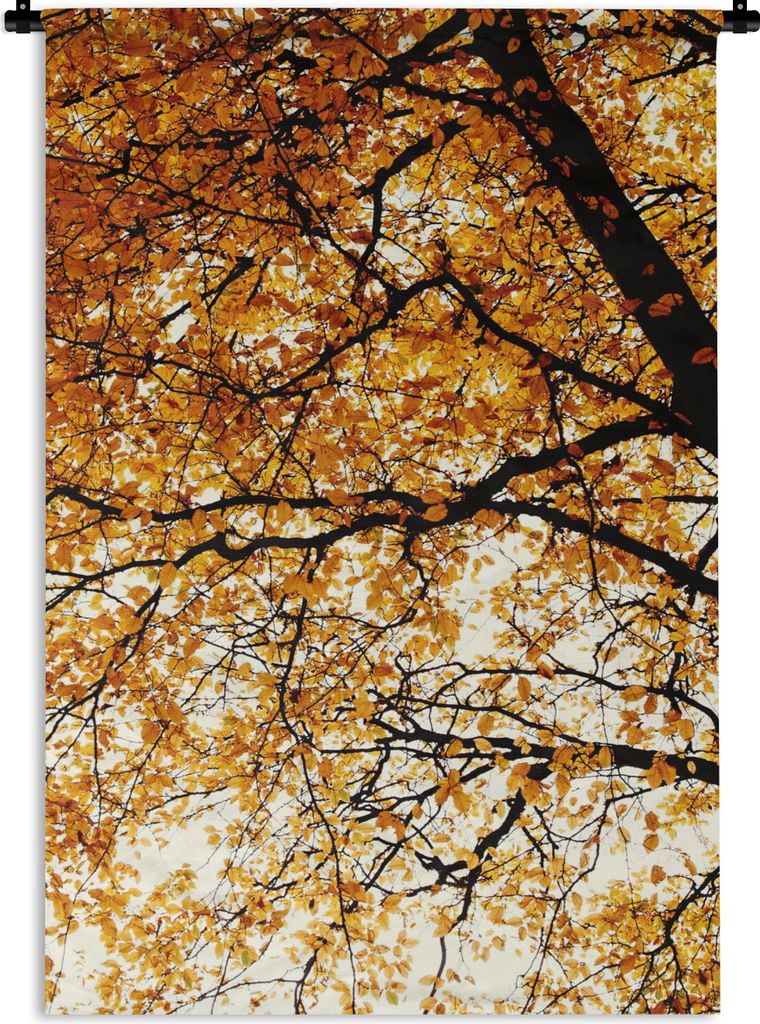 MuchoWow Wandteppich Wandbehang Baum - Herbstblätter - Jahreszeiten - Rustikal 120x180 cm Tapisserie Dekoration Wandtuch - Schlafzimmer - Dekora...